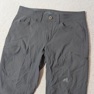 Eddie Bauer First Ascent Pants Mens 33/34 Gray Nylon Stretch Guide Hiking